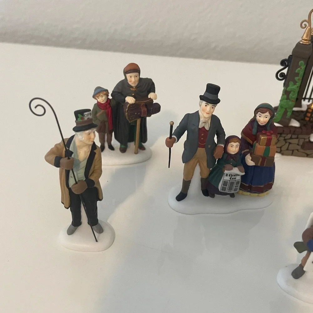 Department 56 Dickens Village A Christmas Carol Reading Set‎ Limited Edition